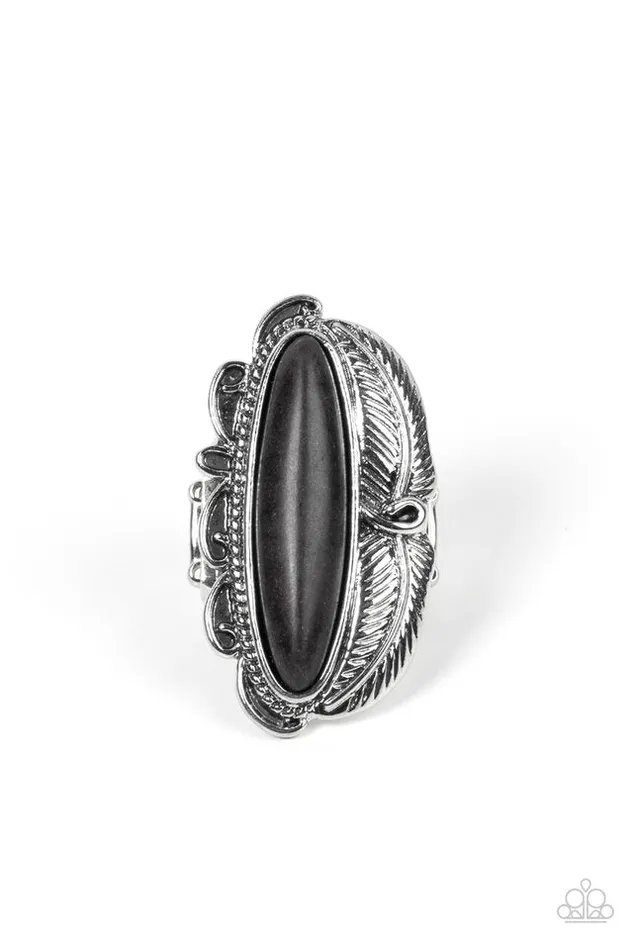 Rings Paparazzi Ring Rural Resort Black Paparazzi Jewelry Rings Paparazzi Ring Rural Resort Black Paparazzi Jewelry