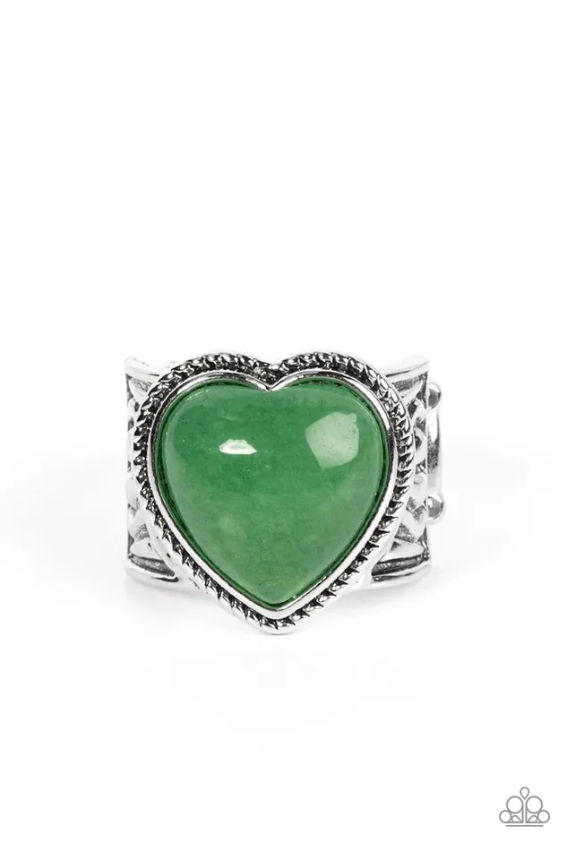 Rings Paparazzi Ring Stone Age Admirer Green Paparazzi Jewelry Rings Paparazzi Ring Stone Age Admirer Green Paparazzi Jewelry