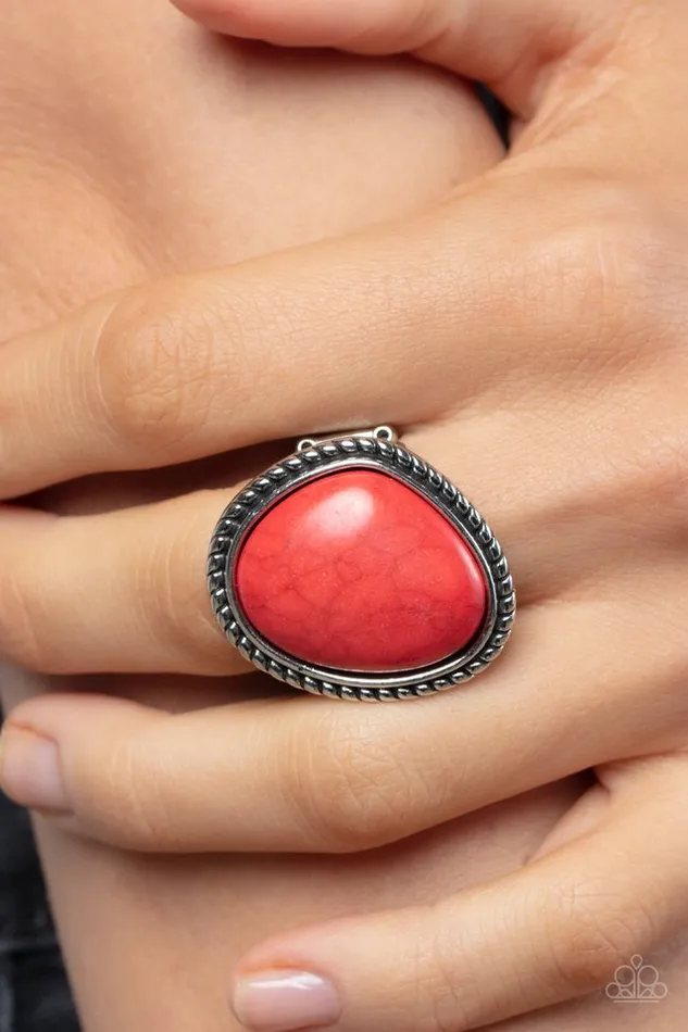 Rings Paparazzi Ring Take the High RODEO Red Paparazzi Jewelry