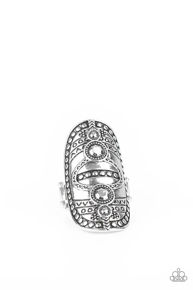 Rings Paparazzi Ring Tiki Trail Silver Paparazzi Jewelry Rings Paparazzi Ring Tiki Trail Silver Paparazzi Jewelry
