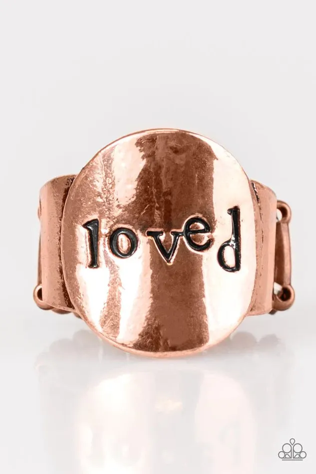 Rings Paparazzi Ring You Deserve Love Copper Paparazzi Jewelry