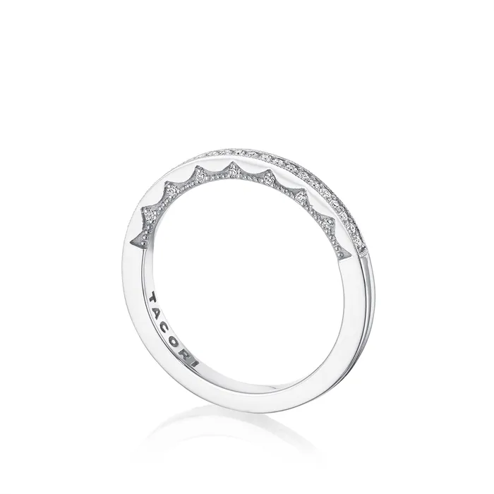 Rings Tacori Coastal Crescent 14K White Gold Diamond Band Tacori