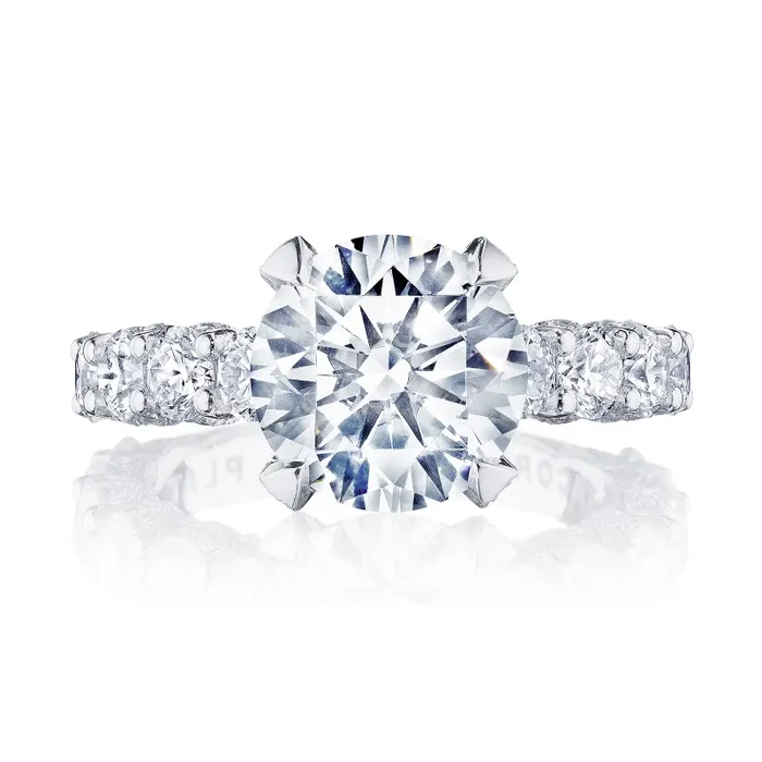 Rings Tacori Tacori Platinum Semi Mount Diamond Ring