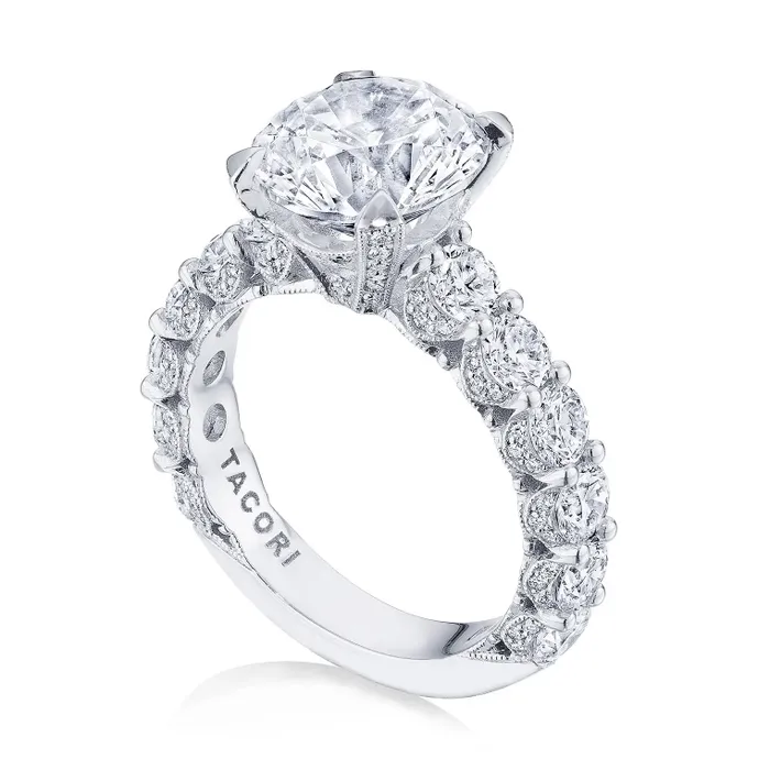 Rings Tacori Tacori Platinum Semi Mount Diamond Ring