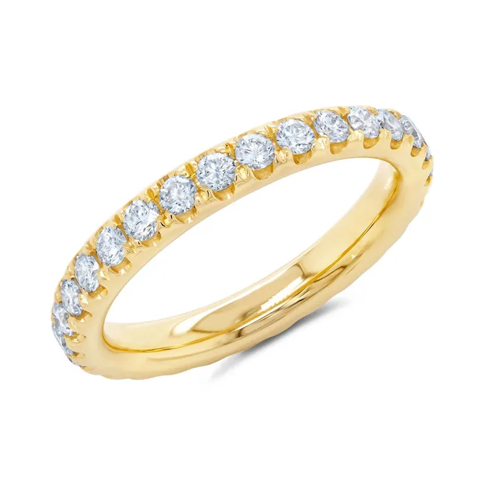 Rings Wedding Bands 14K Yellow Gold Diamond Eternity Band