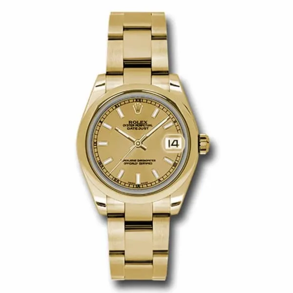 Rolex Bracelets Rolex Datejust 31mm Ref 178248 chio Champagne Dial 18K Yellow Gold Oyster Bracelet Womens Watch Rolex Bracelets Rolex Datejust 31mm Ref 178248 chio Champagne Dial 18K Yellow Gold Oyster Bracelet Womens Watch