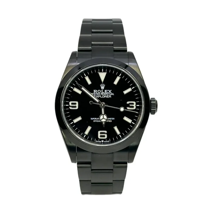 Rolex Bracelets Rolex Explorer 40mm Ref 224270 Black Index Arabic Numerals Dial Black PVD Stainless Steel Oyster Bracelet Watch Rolex Bracelets Rolex Explorer 40mm Ref 224270 Black Index Arabic Numerals Dial Black PVD Stainless Steel Oyster Bracelet Watch