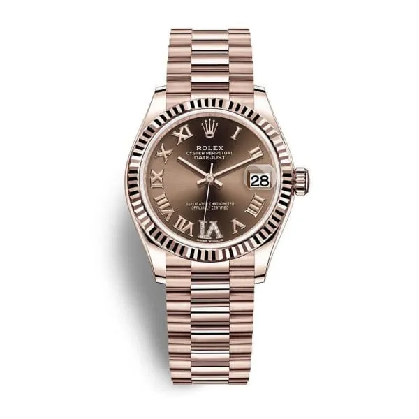 Rolex Datejust 31mm Ref 2782750025 Chocolate Dial 18K Rose Gold President Bracelet Womens Watch Rolex Bracelets Rolex Datejust 31mm Ref 2782750025 Chocolate Dial 18K Rose Gold President Bracelet Womens Watch Rolex Bracelets
