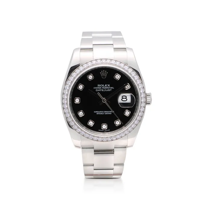 Rolex Datejust 36 Steel and White Gold Automatic Preowned Preowned Rolex Earrings Rolex Datejust 36 Steel and White Gold Automatic Preowned Preowned Rolex Earrings