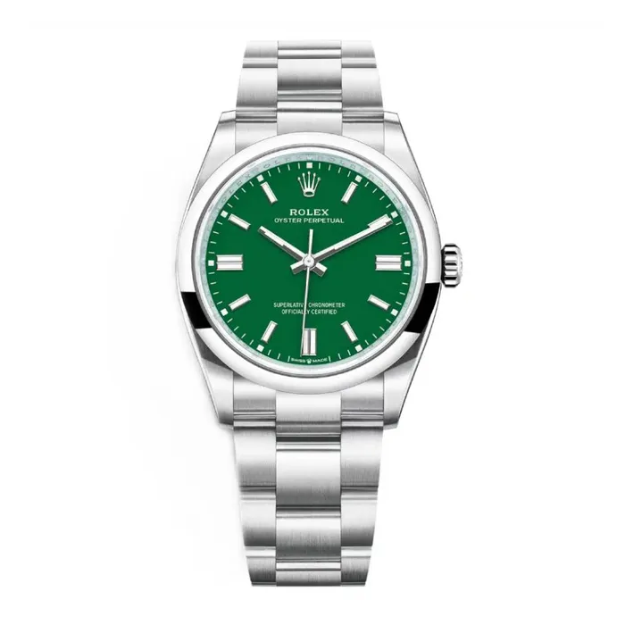 Rolex Oyster Perpetual 36mm Ref 1260000005 Green Stick Dial Stainless Steel Oyster Bracelet Watch Rolex Bracelets Rolex Oyster Perpetual 36mm Ref 1260000005 Green Stick Dial Stainless Steel Oyster Bracelet Watch Rolex Bracelets