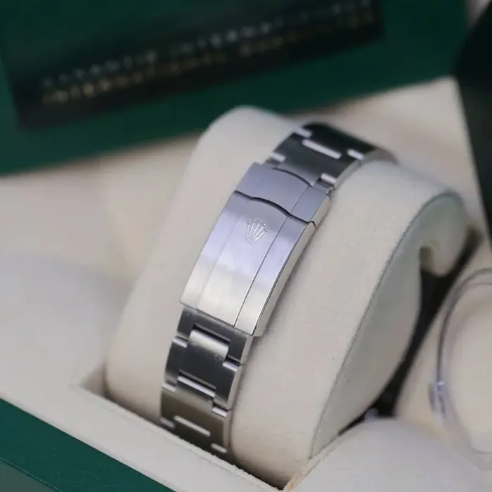 Rolex Oyster Perpetual 36mm Ref 1260000005 Green Stick Dial Stainless Steel Oyster Bracelet Watch Rolex Bracelets