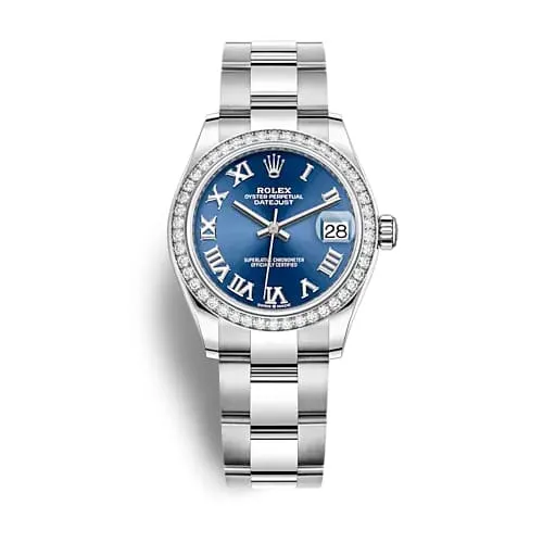 Rolex Rolex Datejust 31mm Ref 278384rbr0038 Blue Roman Dial Diamond Bezel Stainless Steel Oyster Bracelet Womens Watch Bracelets Rolex Rolex Datejust 31mm Ref 278384rbr0038 Blue Roman Dial Diamond Bezel Stainless Steel Oyster Bracelet Womens Watch Bracelets