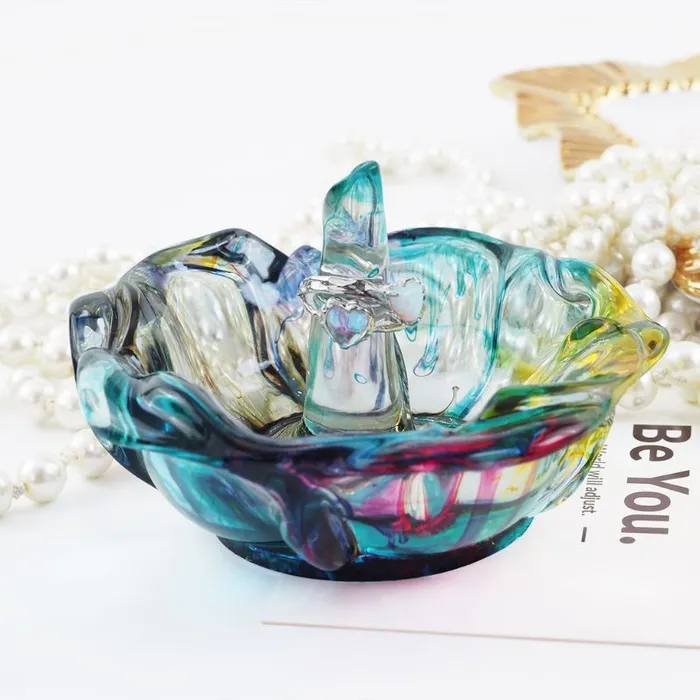 Rose Shape Ring Holder Resin Mold IntoResin Rings