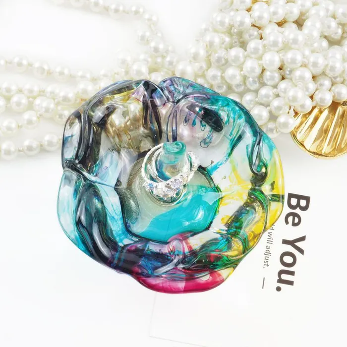 Rose Shape Ring Holder Resin Mold IntoResin Rings