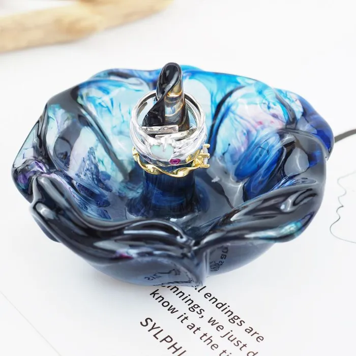 Rose Shape Ring Holder Resin Mold IntoResin Rings