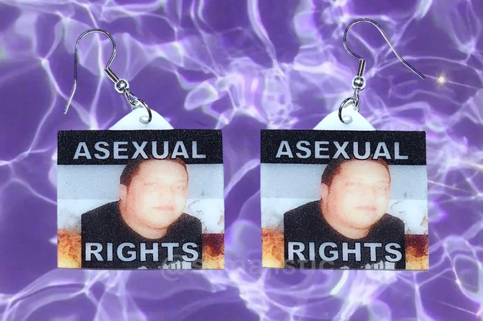 Sam Makes Things Asexual Collection of Flaming Pride Flag Handmade Earrings Earrings Sam Makes Things Asexual Collection of Flaming Pride Flag Handmade Earrings Earrings
