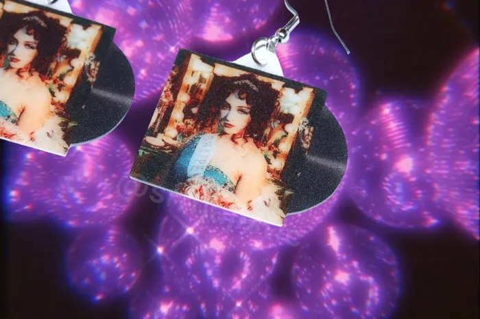 Sam Makes Things Earrings Chappell Roan The Rise and Fall of a Midwest Princess Vinyl Album Handmade Earrings Sam Makes Things Earrings Chappell Roan The Rise and Fall of a Midwest Princess Vinyl Album Handmade Earrings