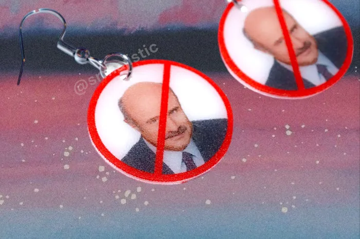Sam Makes Things Earrings READY TO SHIP I Hate Dr Phil No Symbol Funny Meme Handmade Earrings Sam Makes Things Earrings READY TO SHIP I Hate Dr Phil No Symbol Funny Meme Handmade Earrings