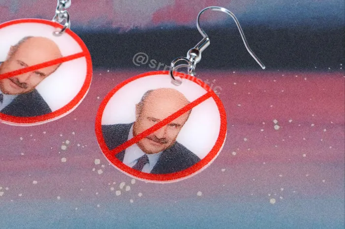Sam Makes Things Earrings READY TO SHIP I Hate Dr Phil No Symbol Funny Meme Handmade Earrings Sam Makes Things Earrings READY TO SHIP I Hate Dr Phil No Symbol Funny Meme Handmade Earrings