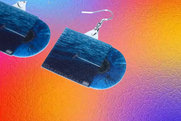 Sam Makes Things Earrings SZA SOS Vinyl Album Handmade Earrings