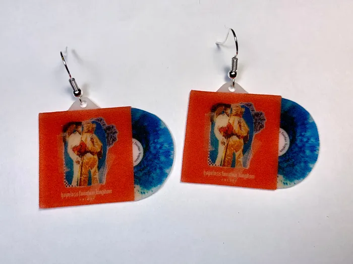 Sam Makes Things Halsey Hopeless Fountain Kingdom Vinyl Handmade Earrings Earrings