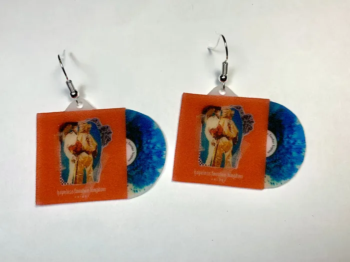 Sam Makes Things Halsey Hopeless Fountain Kingdom Vinyl Handmade Earrings Earrings