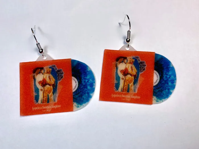 Sam Makes Things Halsey Hopeless Fountain Kingdom Vinyl Handmade Earrings Earrings