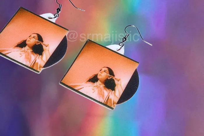 Sam Makes Things Samia Scout EP Vinyl Album Handmade Earrings Earrings