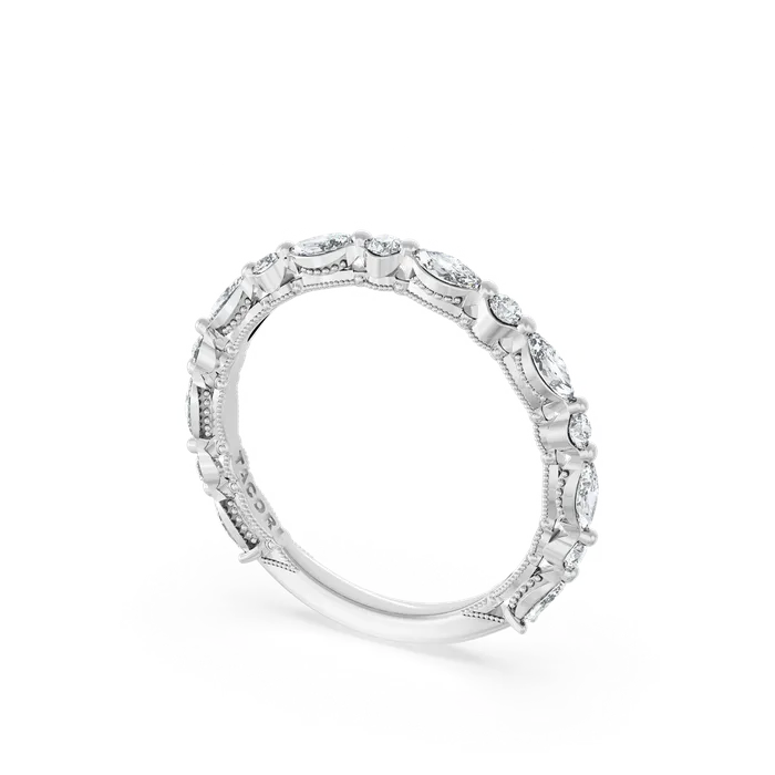 Tacori 18K White Gold Diamond Band Tacori Rings