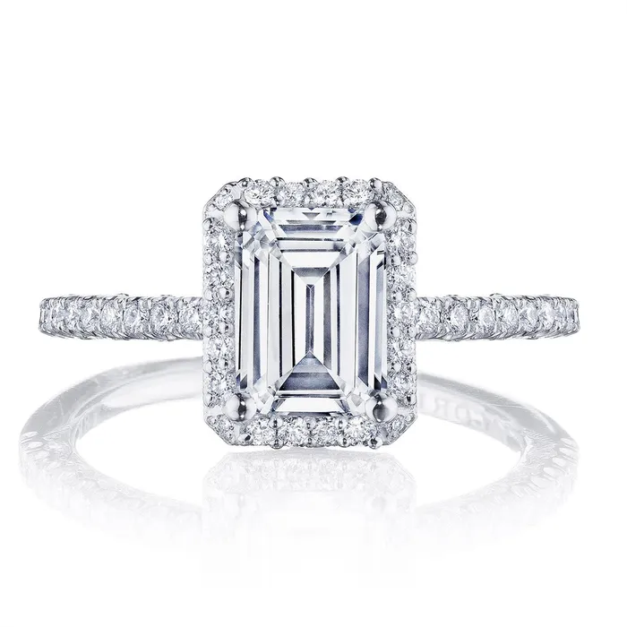 Tacori Rings 18K White Gold Diamond Engagement Ring