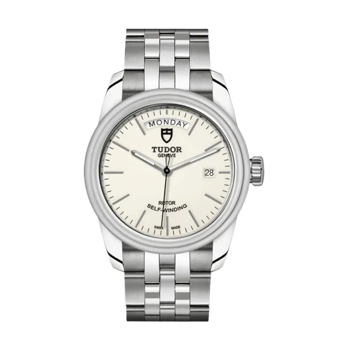 Tudor Glamour Date Day 39mm Watch Ref M560000181 Opaline Index Dial Stainless Steel Bracelet Tudor Bracelets Tudor Glamour Date Day 39mm Watch Ref M560000181 Opaline Index Dial Stainless Steel Bracelet Tudor Bracelets