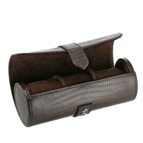 Watches Travelers Watch Storage Organizer Case for 3 Watches Brown Watch Roll Diamond Source NYC Watches Travelers Watch Storage Organizer Case for 3 Watches Brown Watch Roll Diamond Source NYC