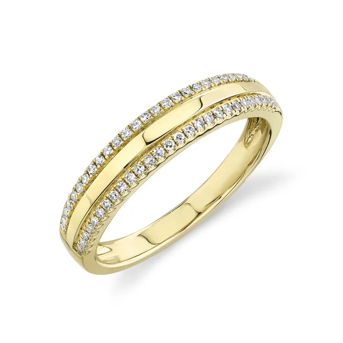 Wedding Bands 14K Yellow Gold Diamond Band Rings