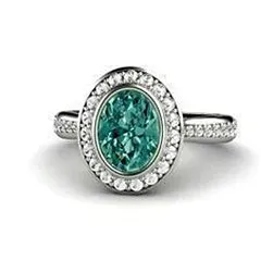 150 Carats Green Oval Sapphire And Natural Earth Mined Diamond Ring White Gold 14K GB Rings 150 Carats Green Oval Sapphire And Natural Earth Mined Diamond Ring White Gold 14K GB Rings