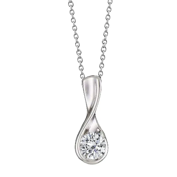 1 Carat Solitaire F VS1 Gorgeous Round Natural Earth Mined Diamond Pendant Necklace WG 14K GB Necklaces 1 Carat Solitaire F VS1 Gorgeous Round Natural Earth Mined Diamond Pendant Necklace WG 14K GB Necklaces