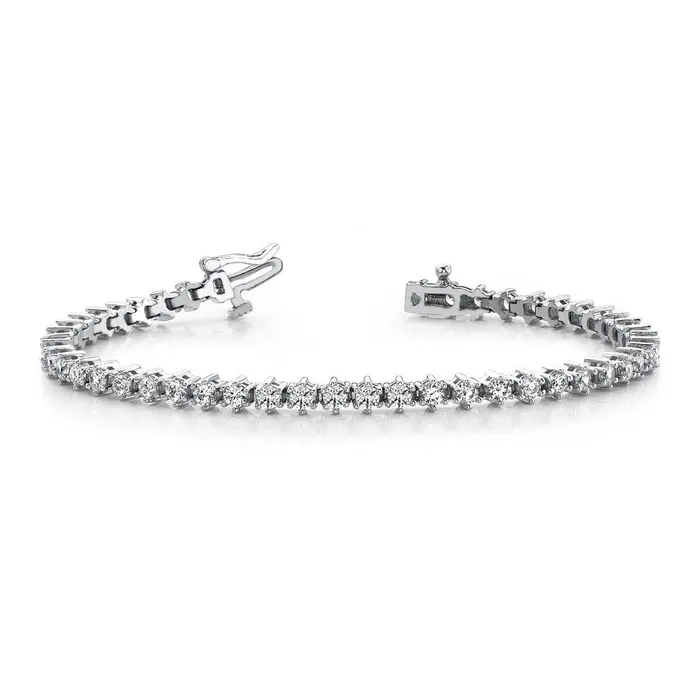 12 Ct Brilliant Natural Earth Mined Diamonds Prong Set Tennis Bracelet White Gold 14K GB Bracelets 12 Ct Brilliant Natural Earth Mined Diamonds Prong Set Tennis Bracelet White Gold 14K GB Bracelets