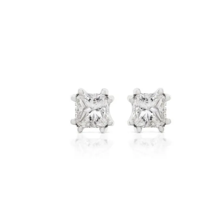 250 Ct Genuine Natural Earth Mined Diamond Lady Studs Earrings Asscher Cut GB Earrings 250 Ct Genuine Natural Earth Mined Diamond Lady Studs Earrings Asscher Cut GB Earrings