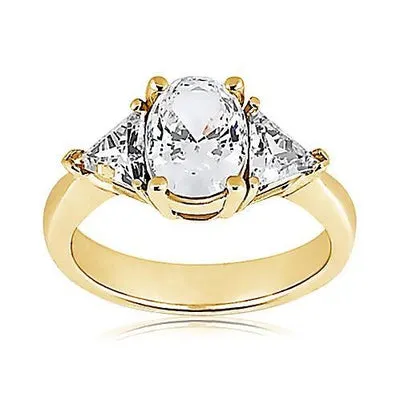 3 Stone 271 Ct Big Natural Earth Mined Diamond Yellow Gold Fancy Ring New GB Rings 3 Stone 271 Ct Big Natural Earth Mined Diamond Yellow Gold Fancy Ring New GB Rings
