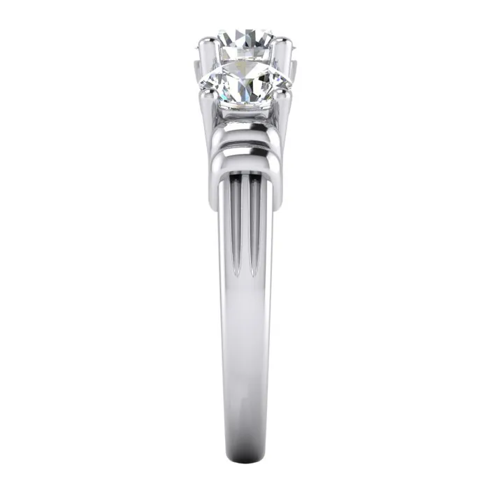 3 Stone Mined Diamond Ring HarryChadEntcom Rings