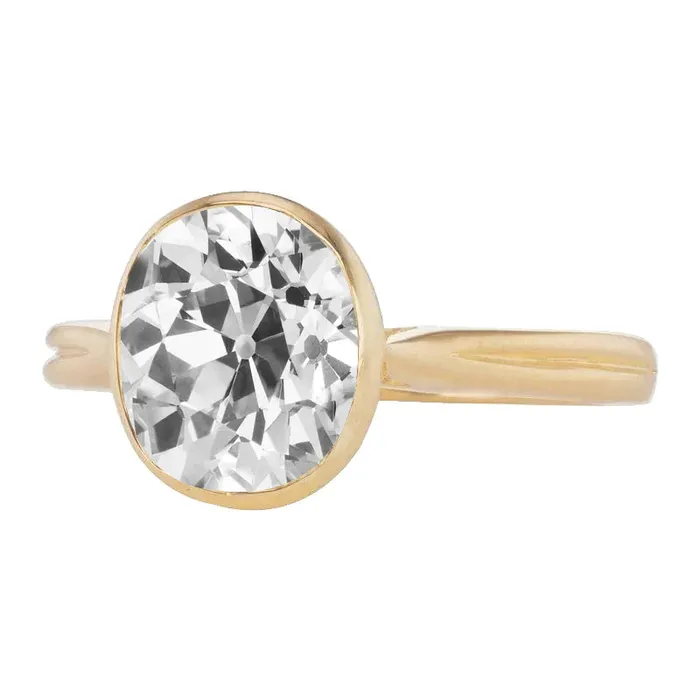 6 Carat Bezel Cushion Natural Earth Mined Diamond Gold Ring HarryChadEntcom Rings 6 Carat Bezel Cushion Natural Earth Mined Diamond Gold Ring HarryChadEntcom Rings