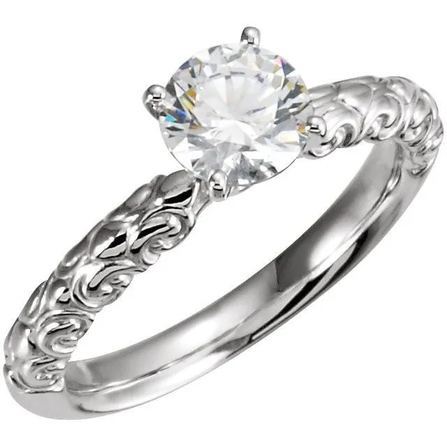 Antique Style Solitaire Natural Earth Mined Diamond Engagement Ring 150 Carats GB Rings Antique Style Solitaire Natural Earth Mined Diamond Engagement Ring 150 Carats GB Rings