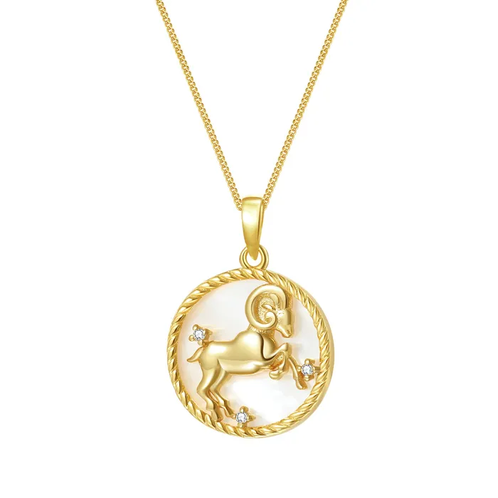 Aries Zodiac Pendant Necklace Hey Happiness Necklaces