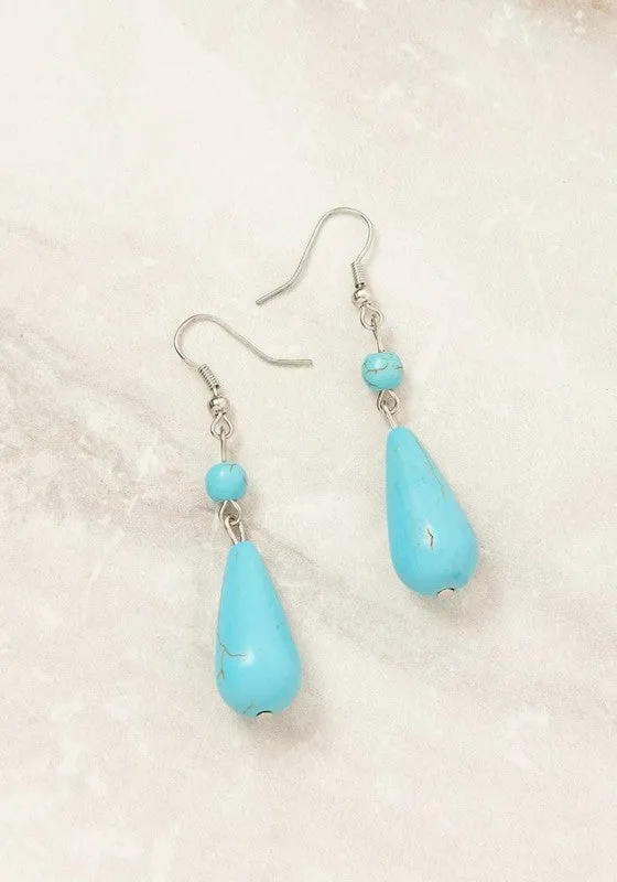 BASIC TURQUOISE EARRING Bella Chic Earrings