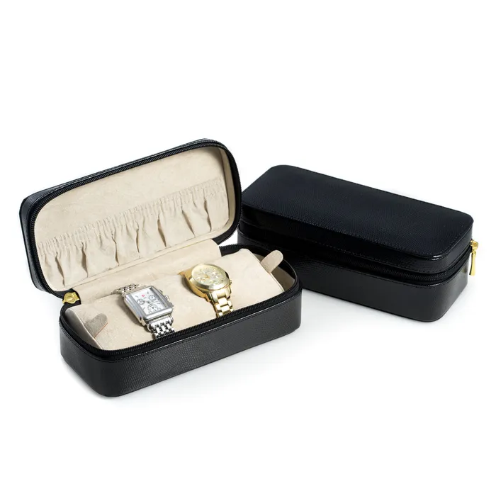 Bey Berk Bracelets Bey Berk Black Lizard Leather Watch Bracelet Case