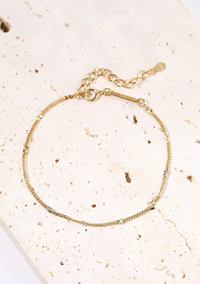 Bracelets Delicate Starburst Chain Bracelet Sterling Silver Gold Hey Happiness Bracelets Delicate Starburst Chain Bracelet Sterling Silver Gold Hey Happiness