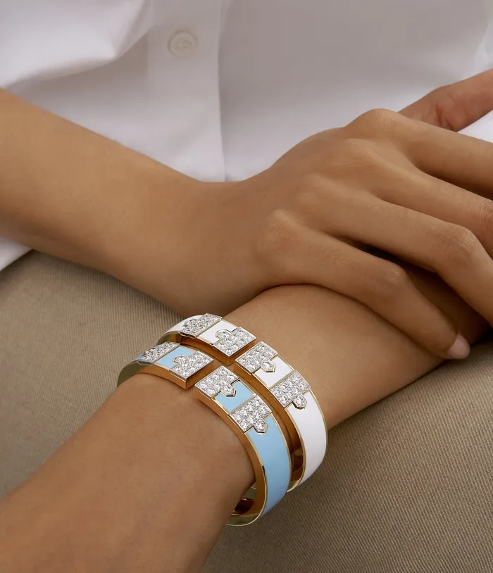 Bracelets Lane Bracelet White Enamel David Webb Bracelets Lane Bracelet White Enamel David Webb