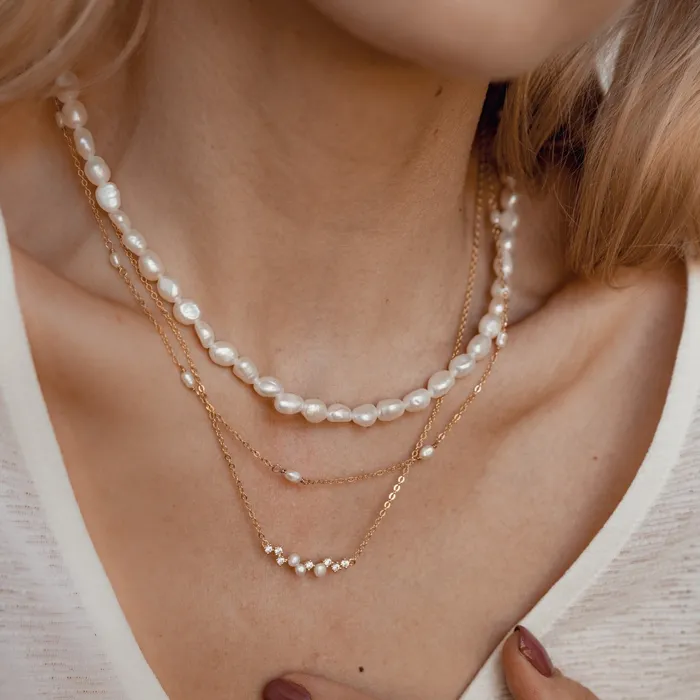 Cluster Pearl Pendant Necklace Sterling Silver Hey Happiness Necklaces Cluster Pearl Pendant Necklace Sterling Silver Hey Happiness Necklaces