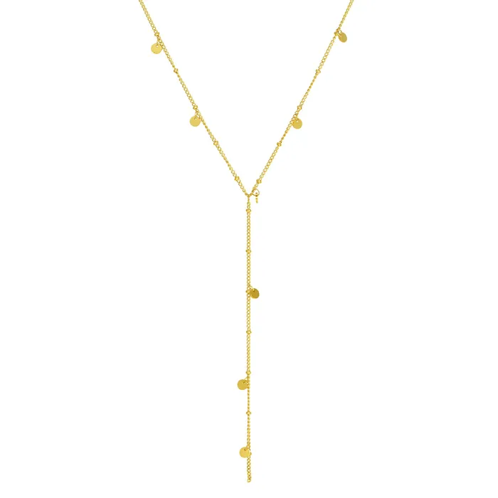 Coin Y Lariat Necklace Waterproof Hey Happiness Necklaces Coin Y Lariat Necklace Waterproof Hey Happiness Necklaces