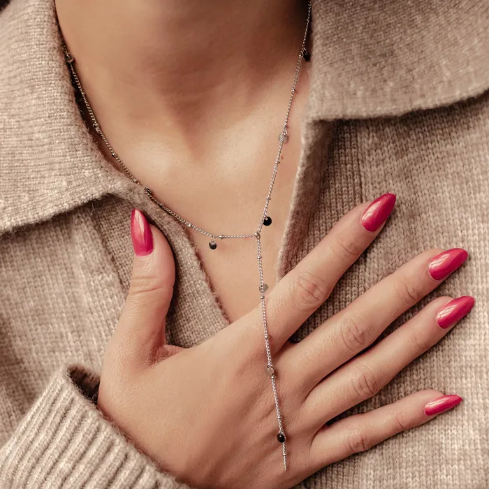 Coin Y Lariat Necklace Waterproof Hey Happiness Necklaces Coin Y Lariat Necklace Waterproof Hey Happiness Necklaces