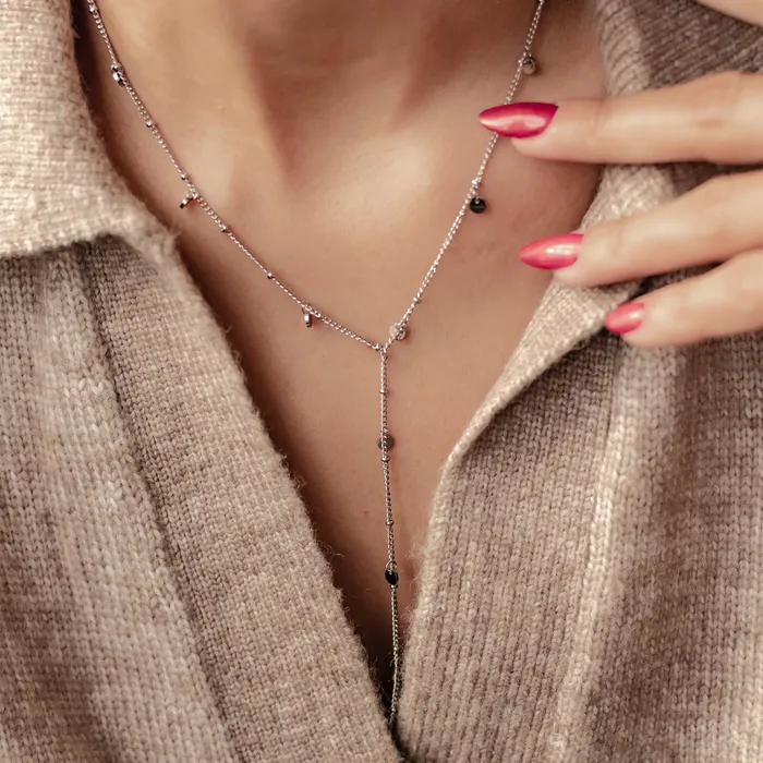 Coin Y Lariat Necklace Waterproof Hey Happiness Necklaces Coin Y Lariat Necklace Waterproof Hey Happiness Necklaces